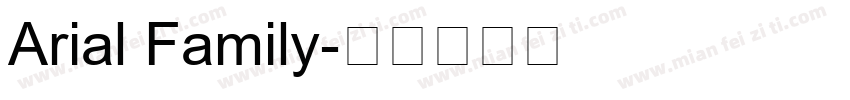 Arial Family字体转换